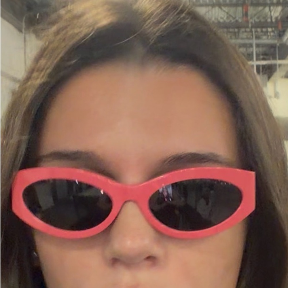 Celine Pink Cat Eye Sunglasses with Dark Lenses - Picture 2 of 3